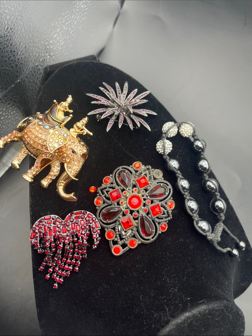 5 PC gothic brooch lot Betsey Johnson unique collection!
